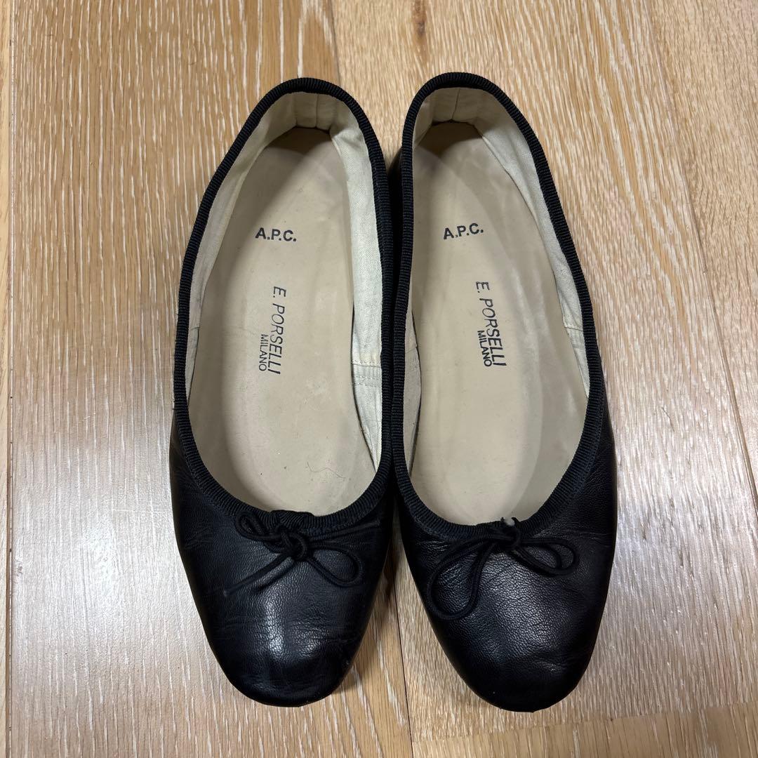 A.P.C PORSELLI ポルセリ パンプス 36 ブラック