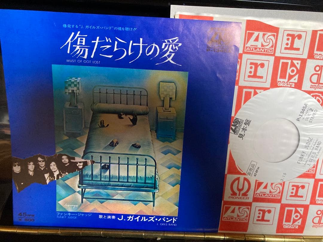 国内見本盤７インチJ geils Band J.ガイルズ・バンド 傷だらけの愛