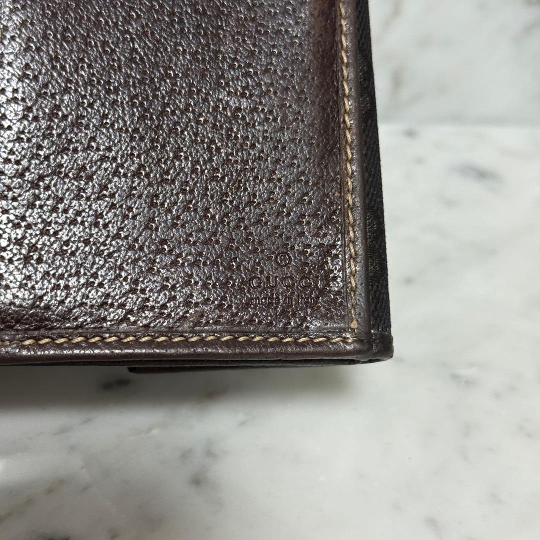 GUCCI グッチ 長財布 ブラック 黒 キャンバス リボン シェリー GG