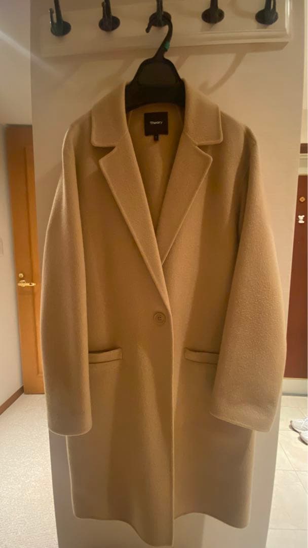 Theory ダブルフェイス　コクーンチェスターコート P