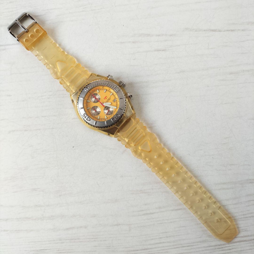 テクノマリーン　クロノグラフ　ダイバーズ　難あり　クオーツ稼働品