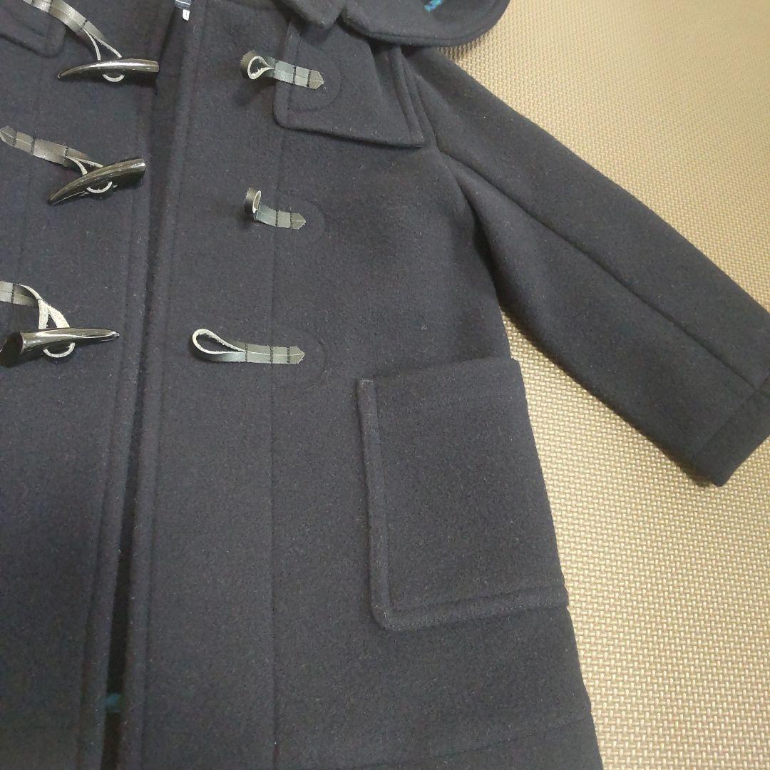 familiar ネイビー フード付きダッフルコート　現行　美品　ファミリア