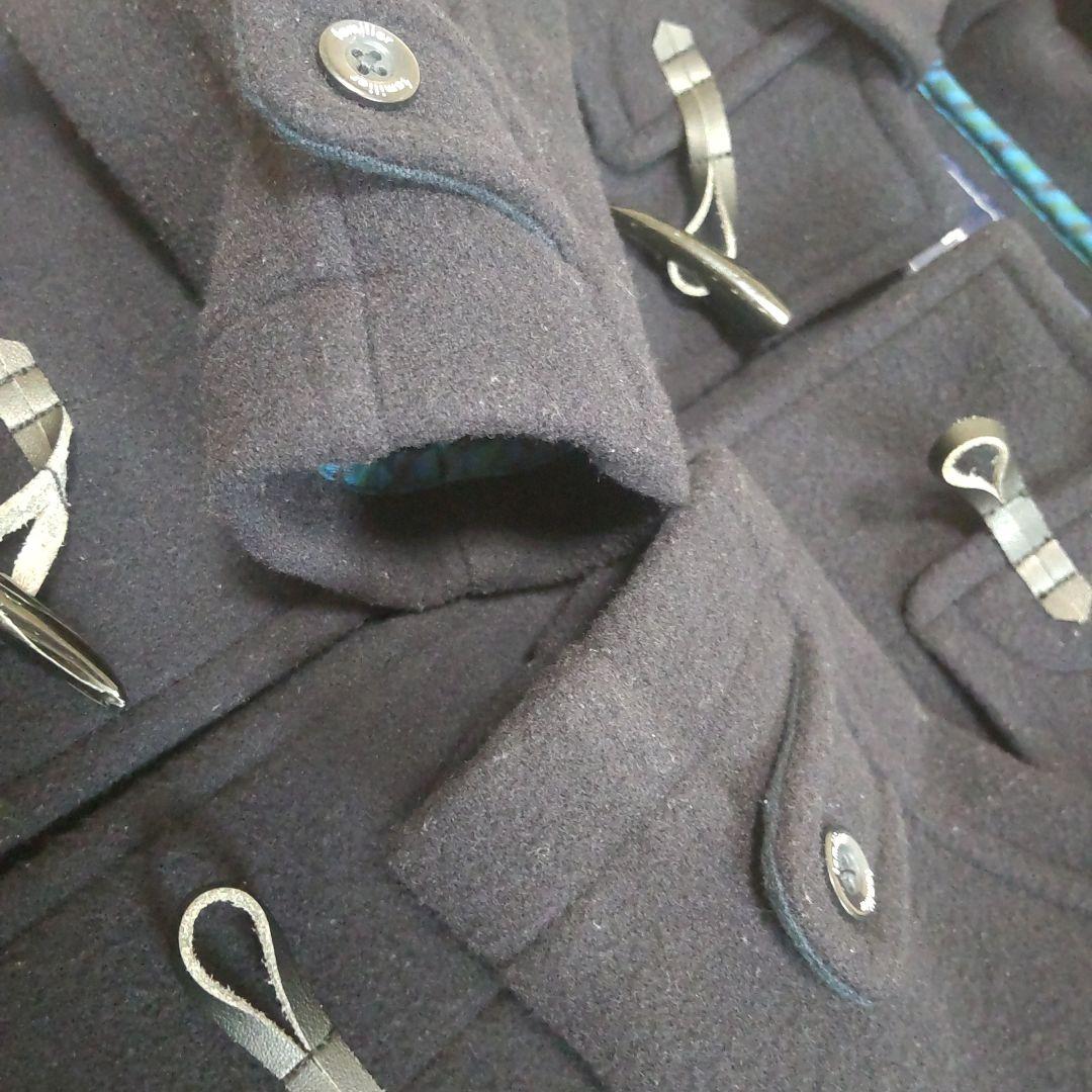 familiar ネイビー フード付きダッフルコート　現行　美品　ファミリア