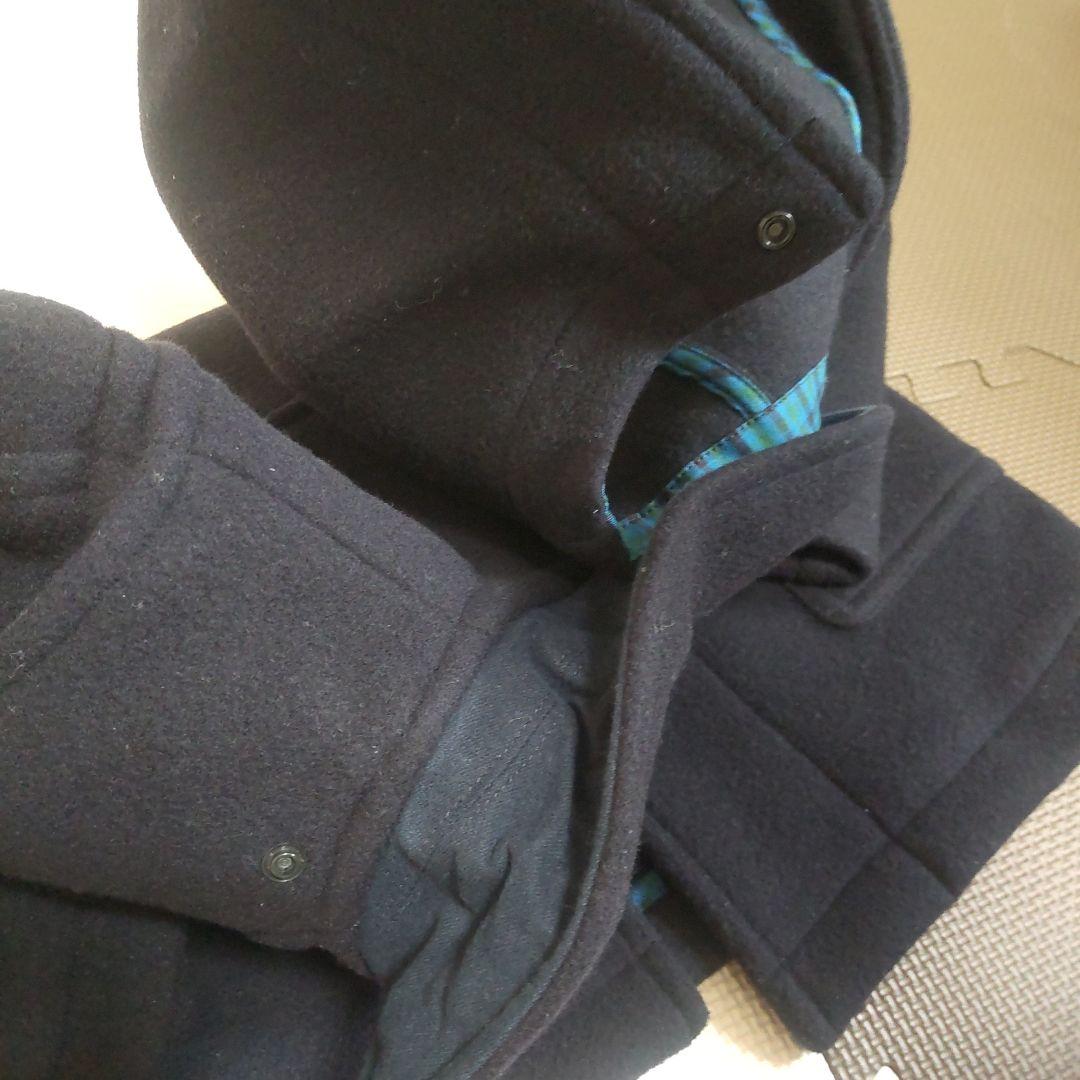 familiar ネイビー フード付きダッフルコート　現行　美品　ファミリア