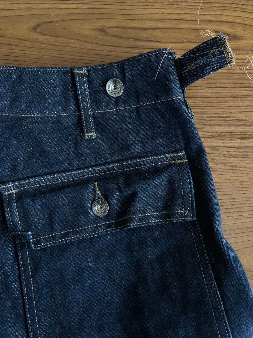 EG WORKADAY ワーカデイ　FATIGUE PANT コーンデニム　S