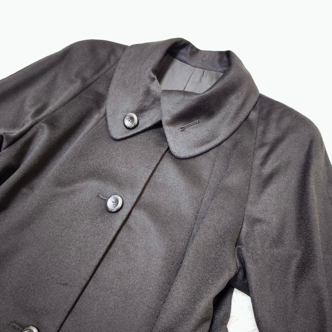 【未使用級】コロンボ COLOMBO ピュアカシミヤ100% ロングコート42黒