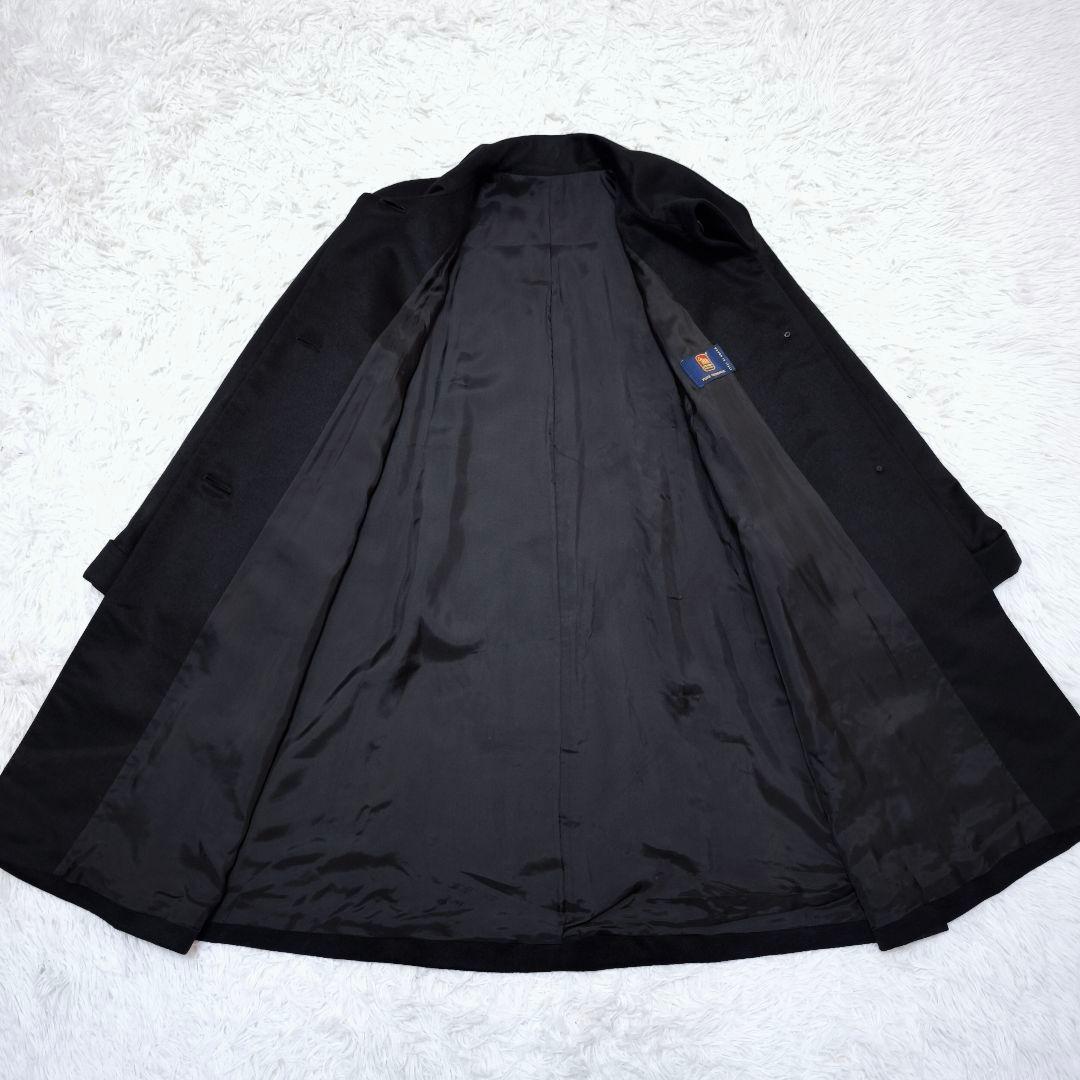 【未使用級】コロンボ COLOMBO ピュアカシミヤ100% ロングコート42黒