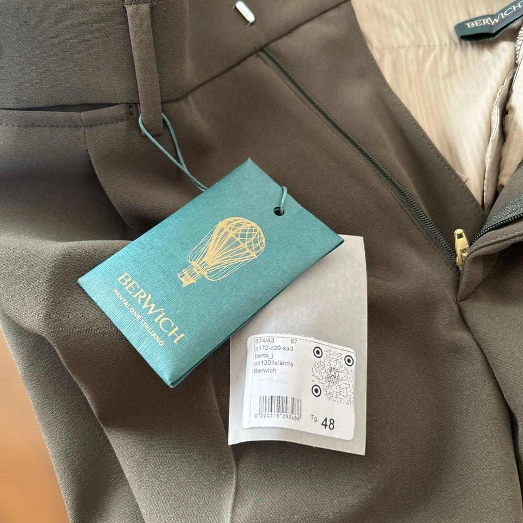 BERWICH BERTO ベルウィッチ ベルト ジャージースラックス 48