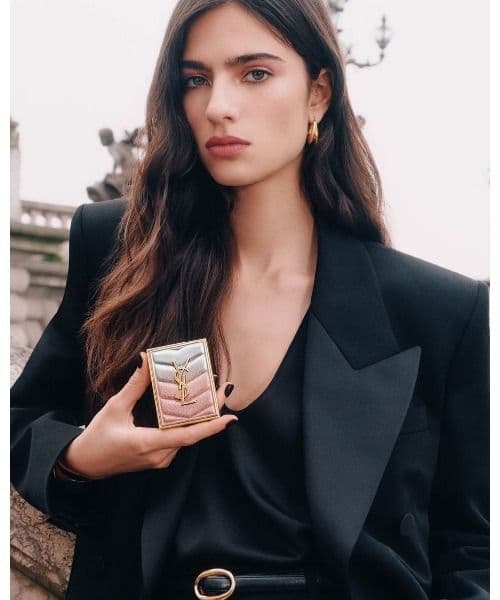 イブサンローラン　クチュールミニクラッチ126スパークリングラスト