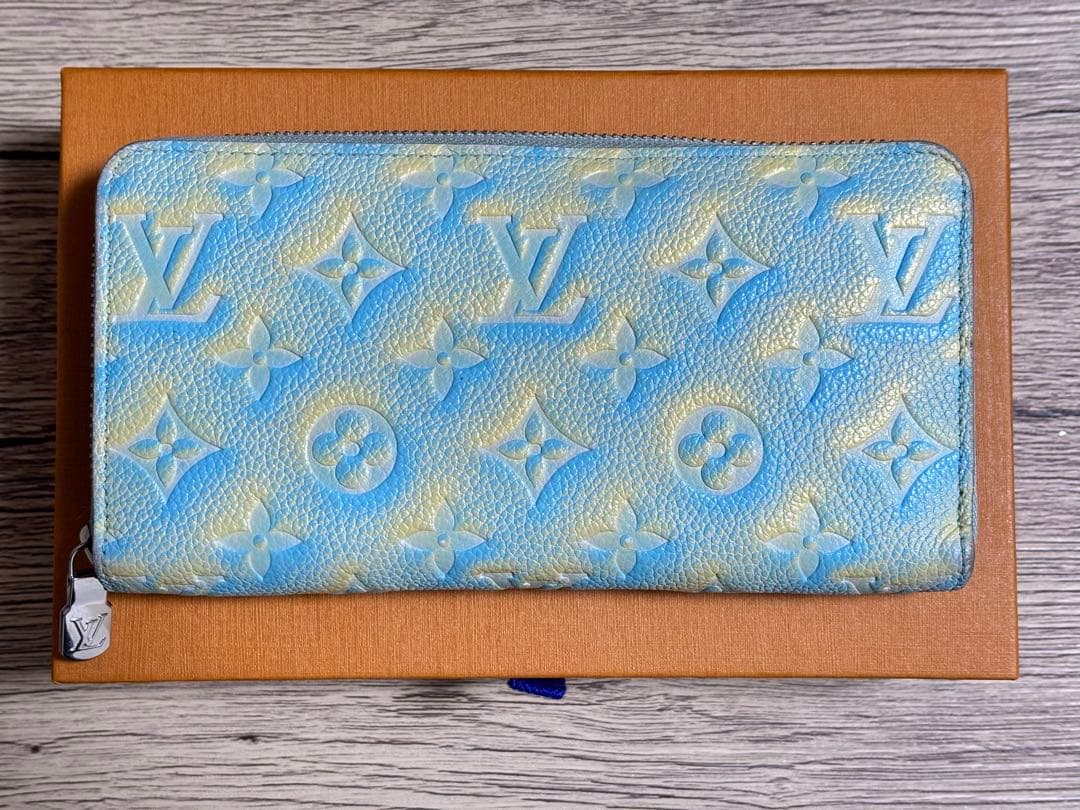 LOUIS VUITTON長財布 サマースターダスト ブルー モノグラム