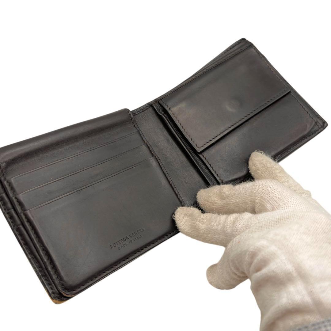 専用　BOTTEGA VENETA イントレチャート ブラウン 折財布 6685