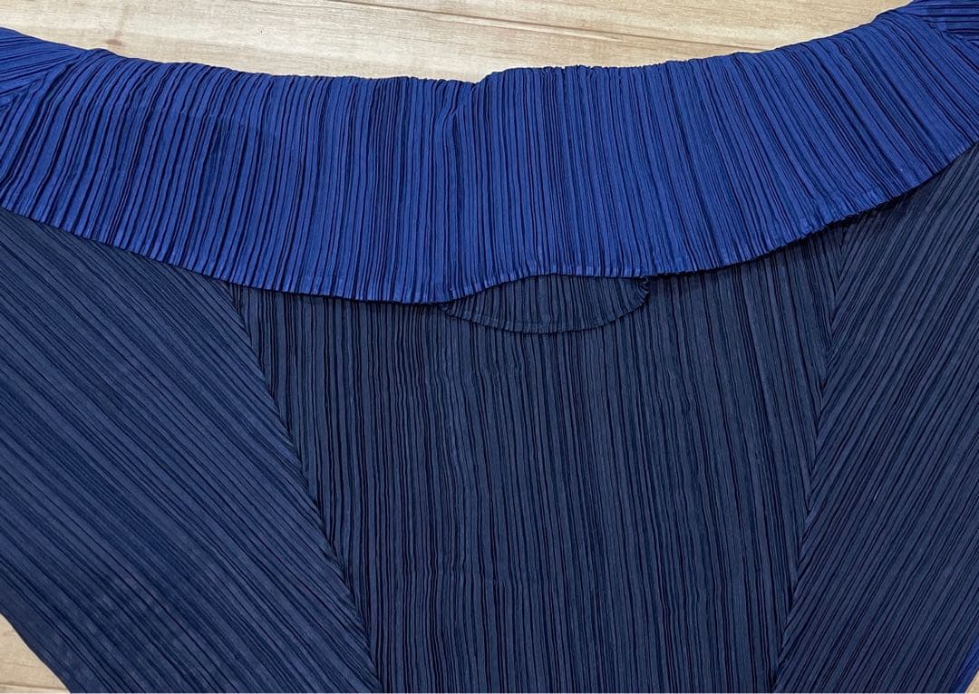 【新品未使用】PLEATS PLEASE ストール変形バイカラー