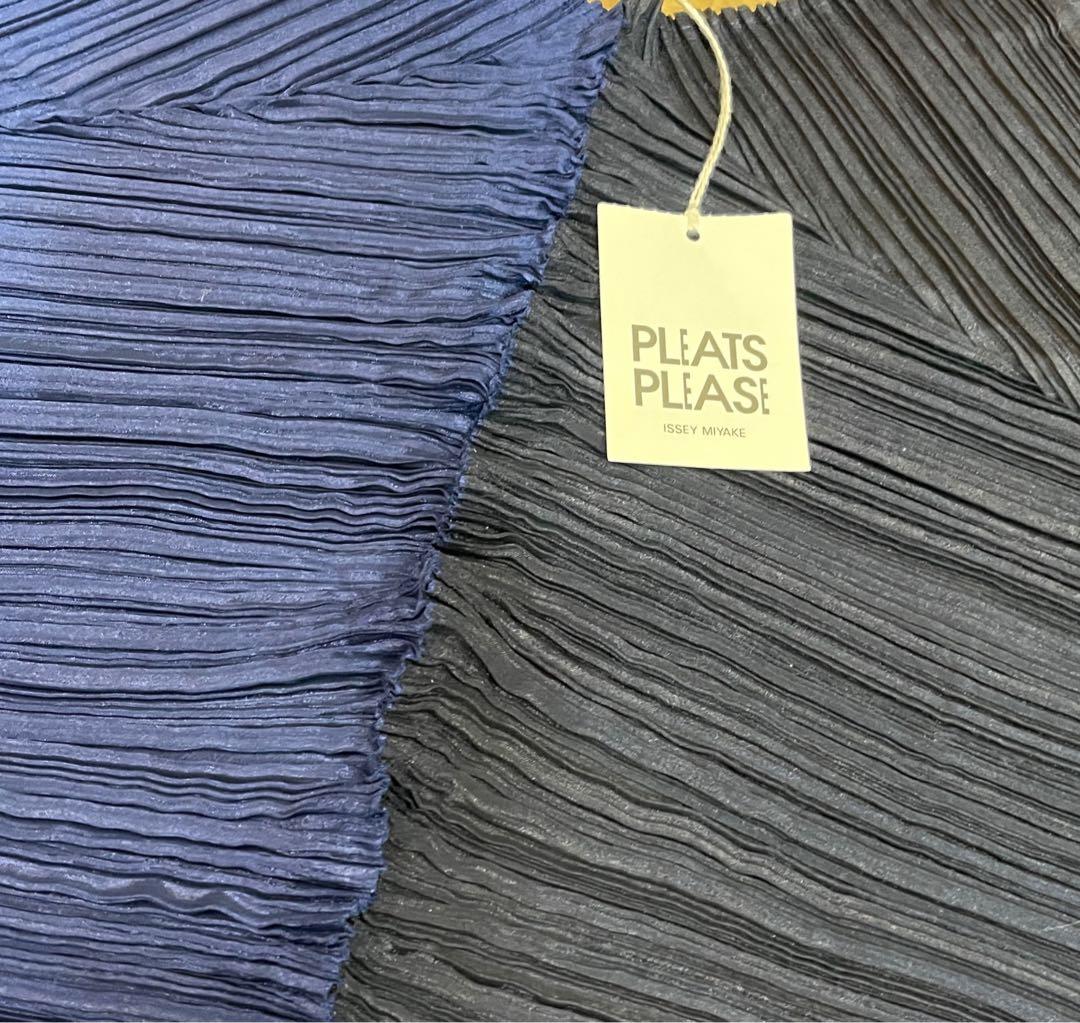 【新品未使用】PLEATS PLEASE ストール変形バイカラー