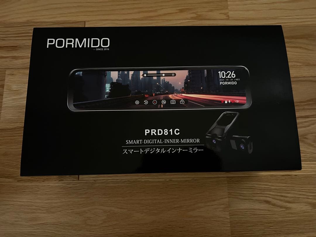 新品PORMIDOAUTOミラー型ドライブレコーダー PRD81C