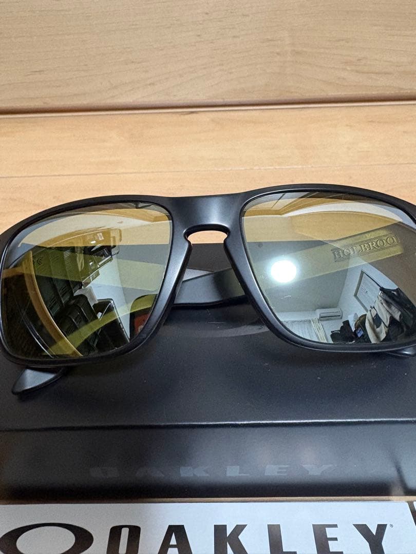 オークリー ホルブルック＋タレックスレンズ イーズグリーン(シルバーミラー加工)