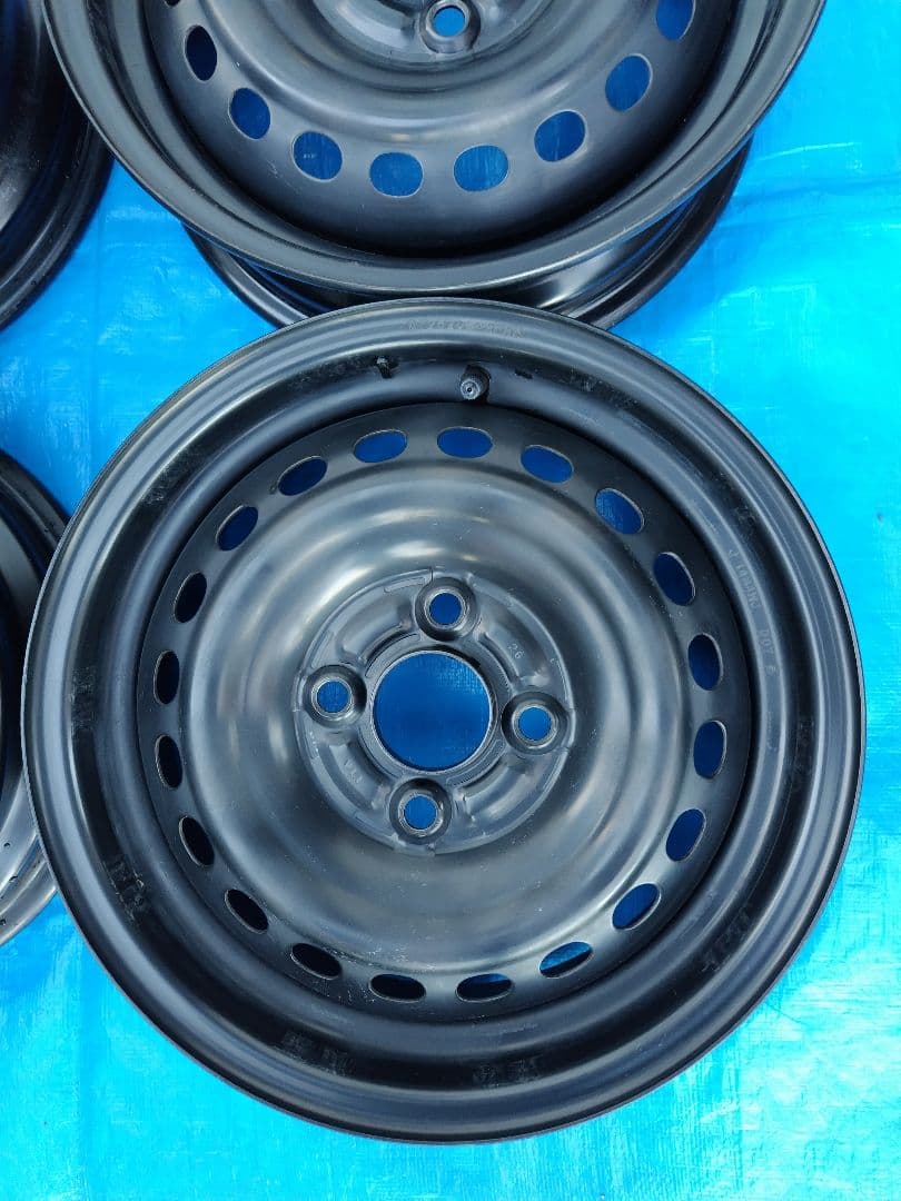 W*W様 スチールホイール4本、ホンダ純正、14インチ4.5J、4H-100㎜、