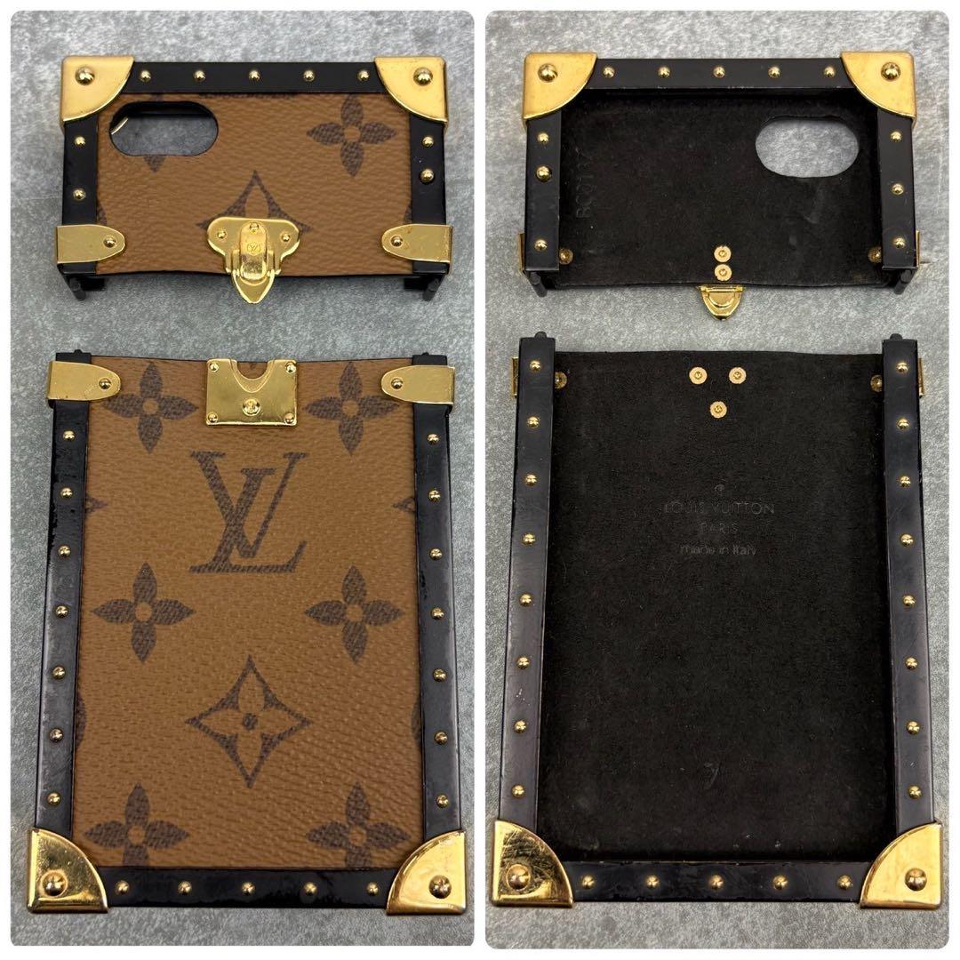 美品 ルイヴィトン iPhone7 8 SE アイトランク リバース モノグラム