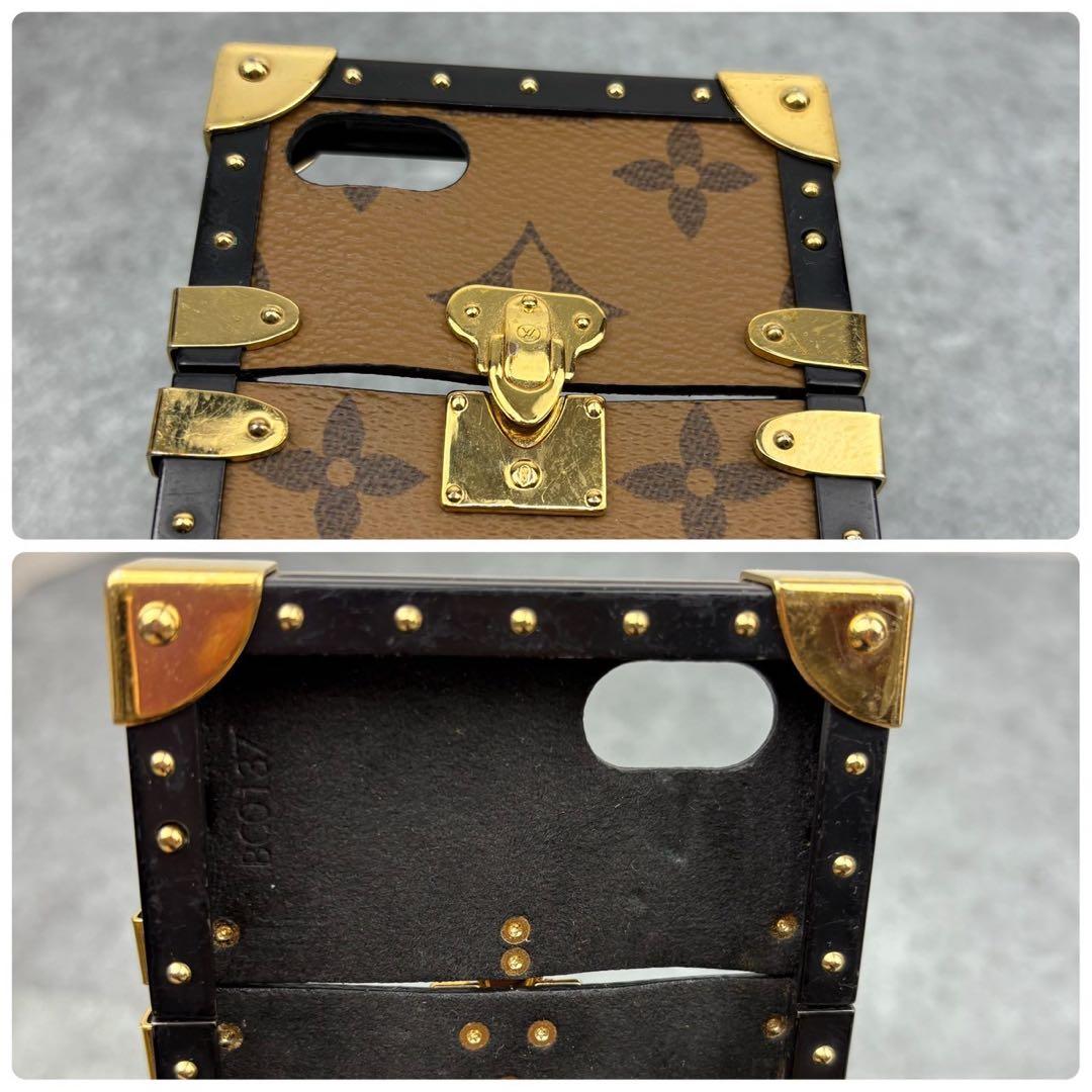 美品 ルイヴィトン iPhone7 8 SE アイトランク リバース モノグラム