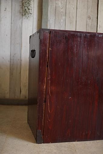 丸金具　時代庄内箪笥3段