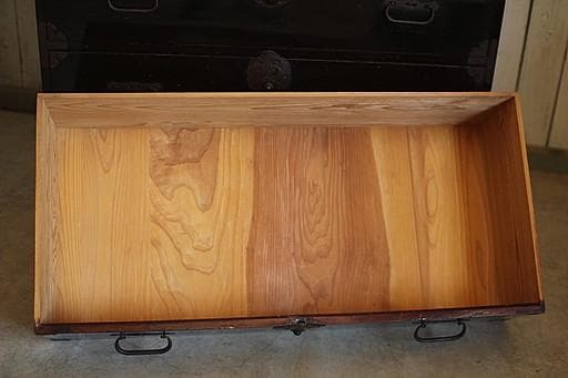 丸金具　時代庄内箪笥3段