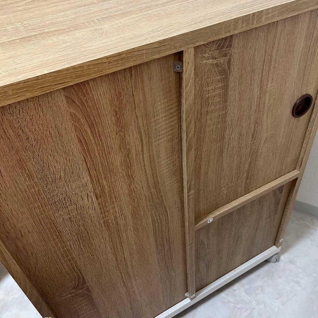 【最終値下げ】ナフコ ナチュラルウッド 食器棚・キッチンカウンター