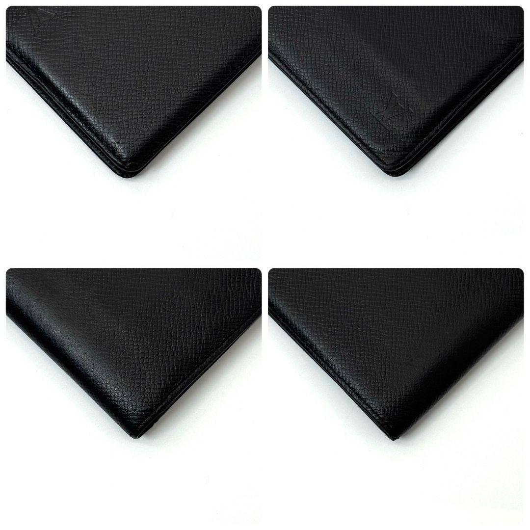 良品 ルイヴィトン タイガ ポルト ビエ 3 ヴォレ 財布 札入れ ブラック 黒