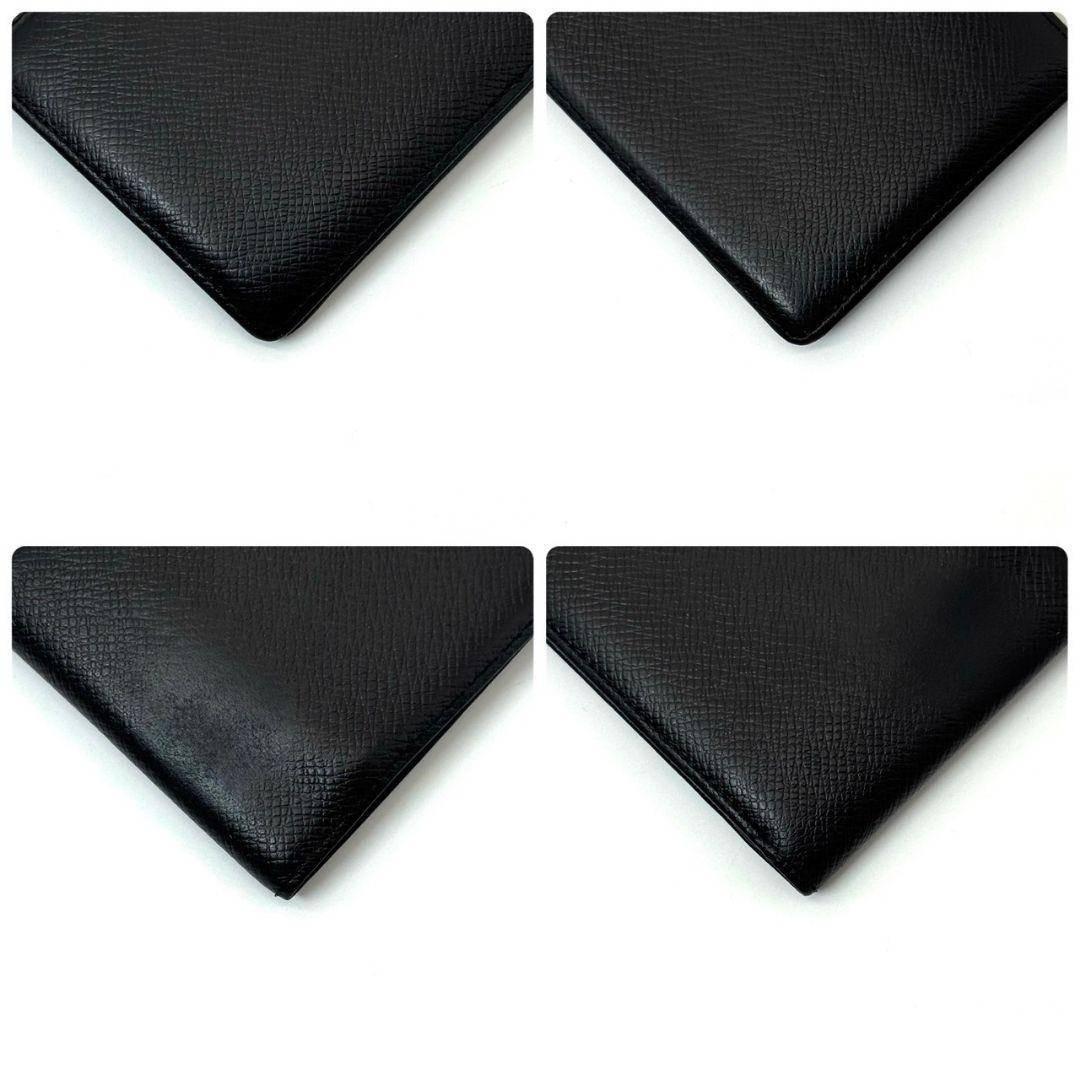 良品 ルイヴィトン タイガ ポルト ビエ 3 ヴォレ 財布 札入れ ブラック 黒