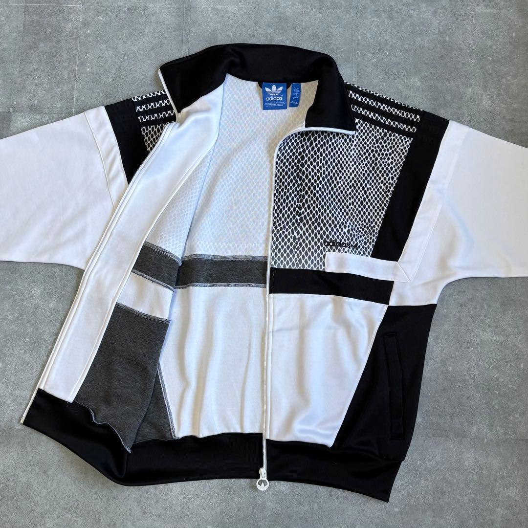 【未使用品】オールド アディダス トラックジャケット レプタイル柄 L ジャージ
