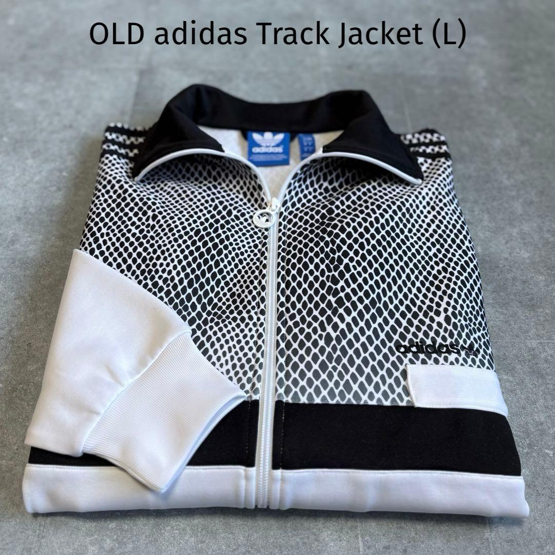 【未使用品】オールド アディダス トラックジャケット レプタイル柄 L ジャージ