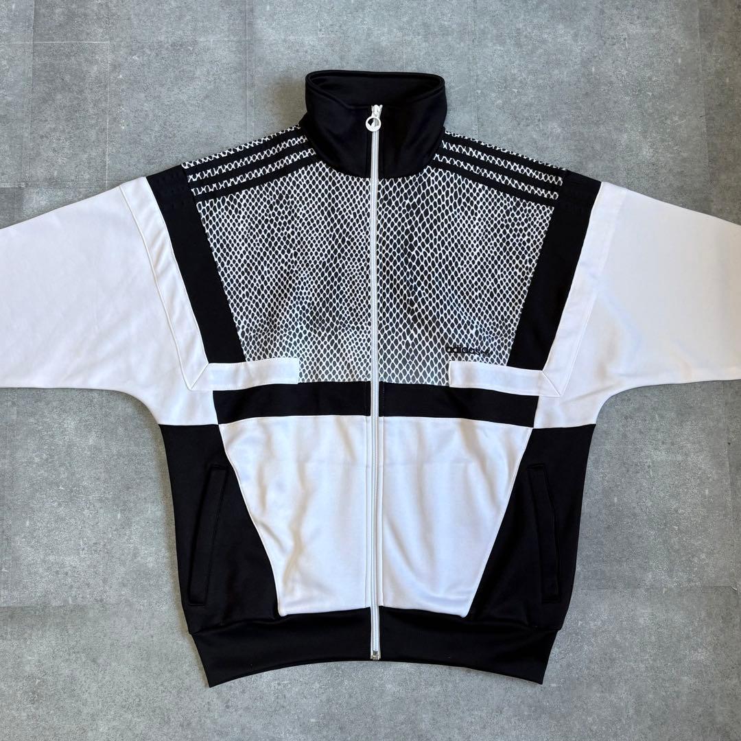 【未使用品】オールド アディダス トラックジャケット レプタイル柄 L ジャージ