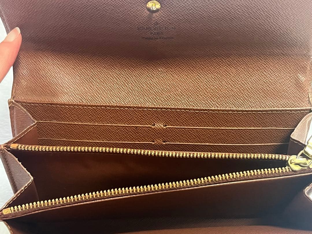 Louis Vuitton モノグラム 長財布　収納袋&箱付き