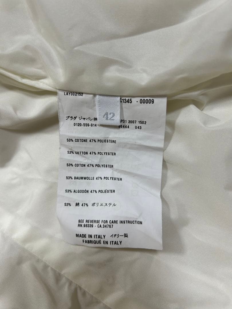 PRADA コート　サイズ42 イタリー製