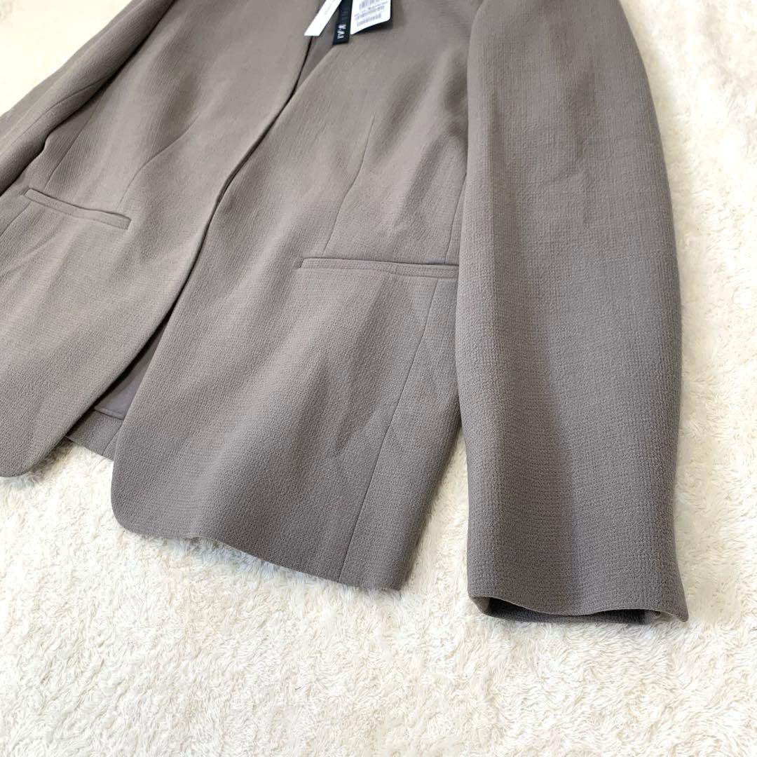 yuka様 新品タグ付 日本製 定価 INDIVI ノーカラージャケット ウール