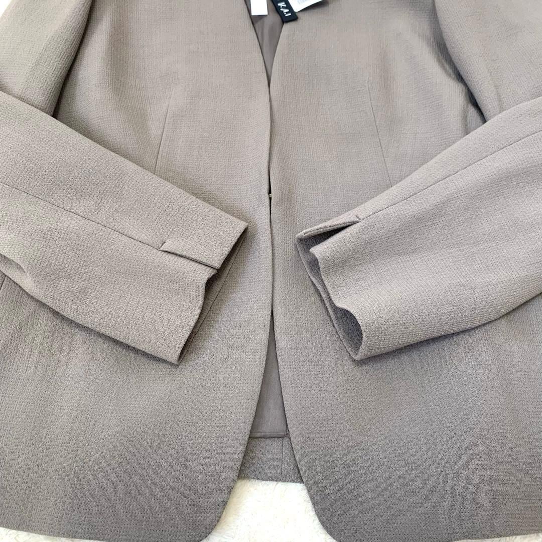 yuka様 新品タグ付 日本製 定価 INDIVI ノーカラージャケット ウール