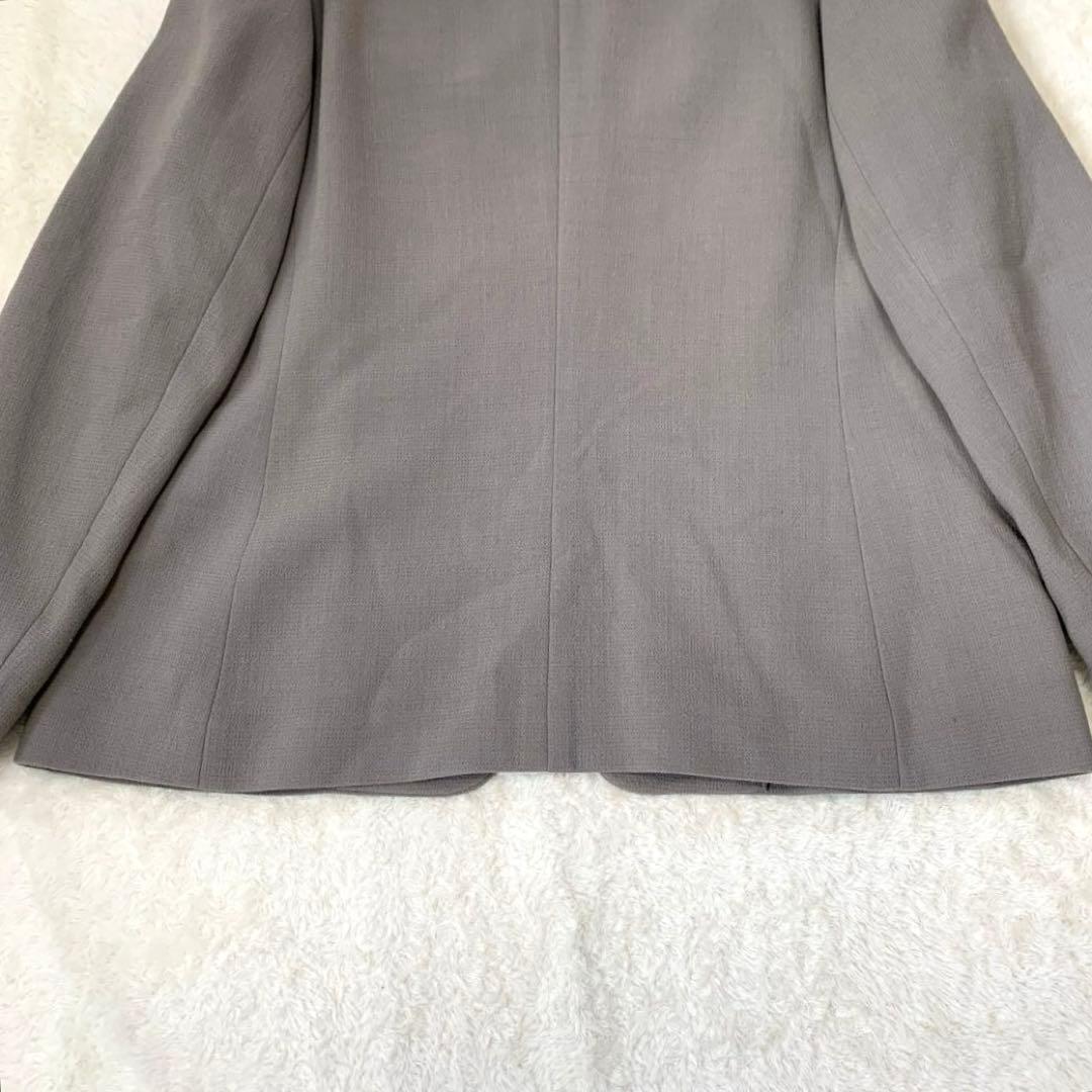 yuka様 新品タグ付 日本製 定価 INDIVI ノーカラージャケット ウール