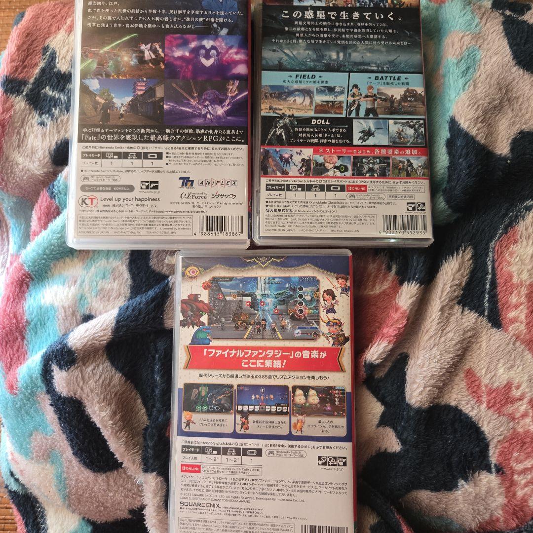 Fate/SamuraiRemnantとゼノブレイドクロスとシアトリズムのセット