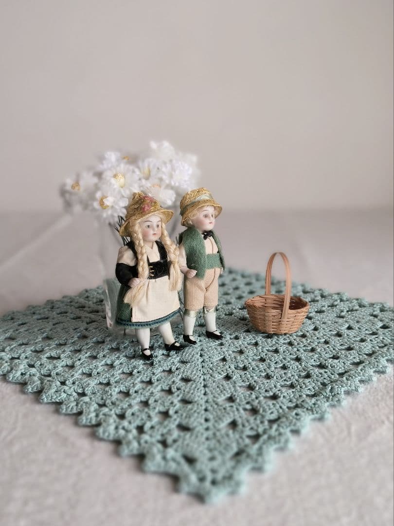 * antique doll ❀ ストローハットと三つ編み ミニョネットgirl