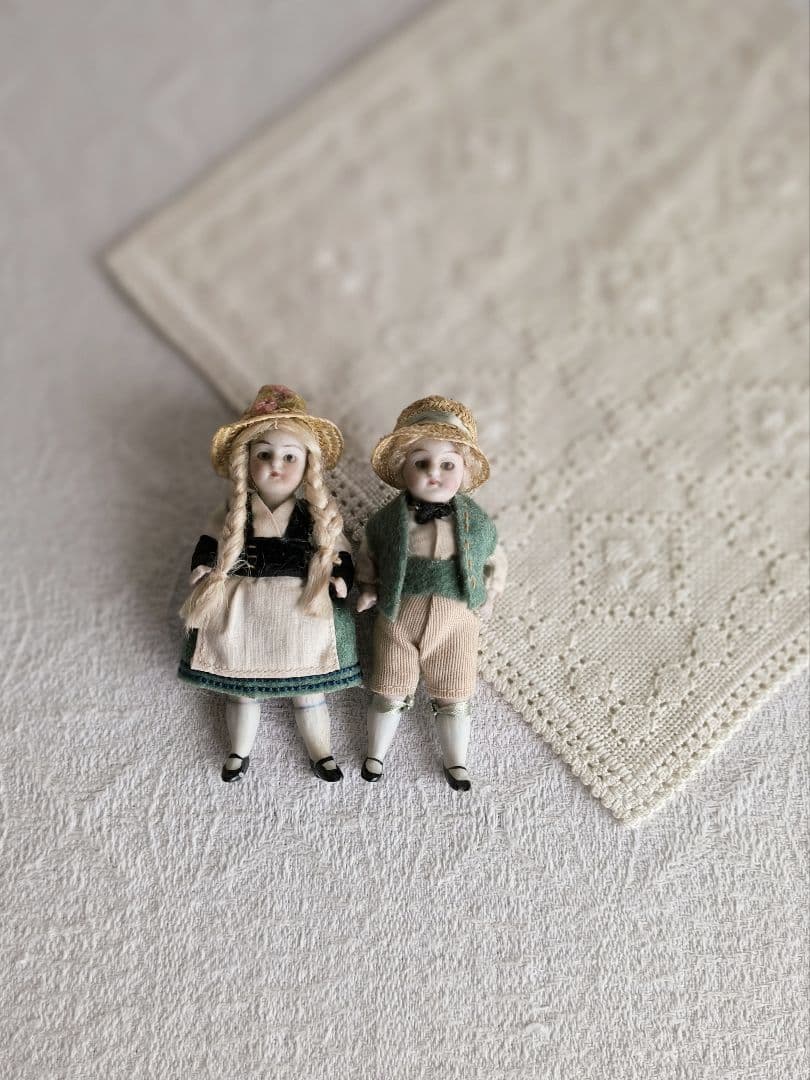 * antique doll ❀ ストローハットと三つ編み ミニョネットgirl