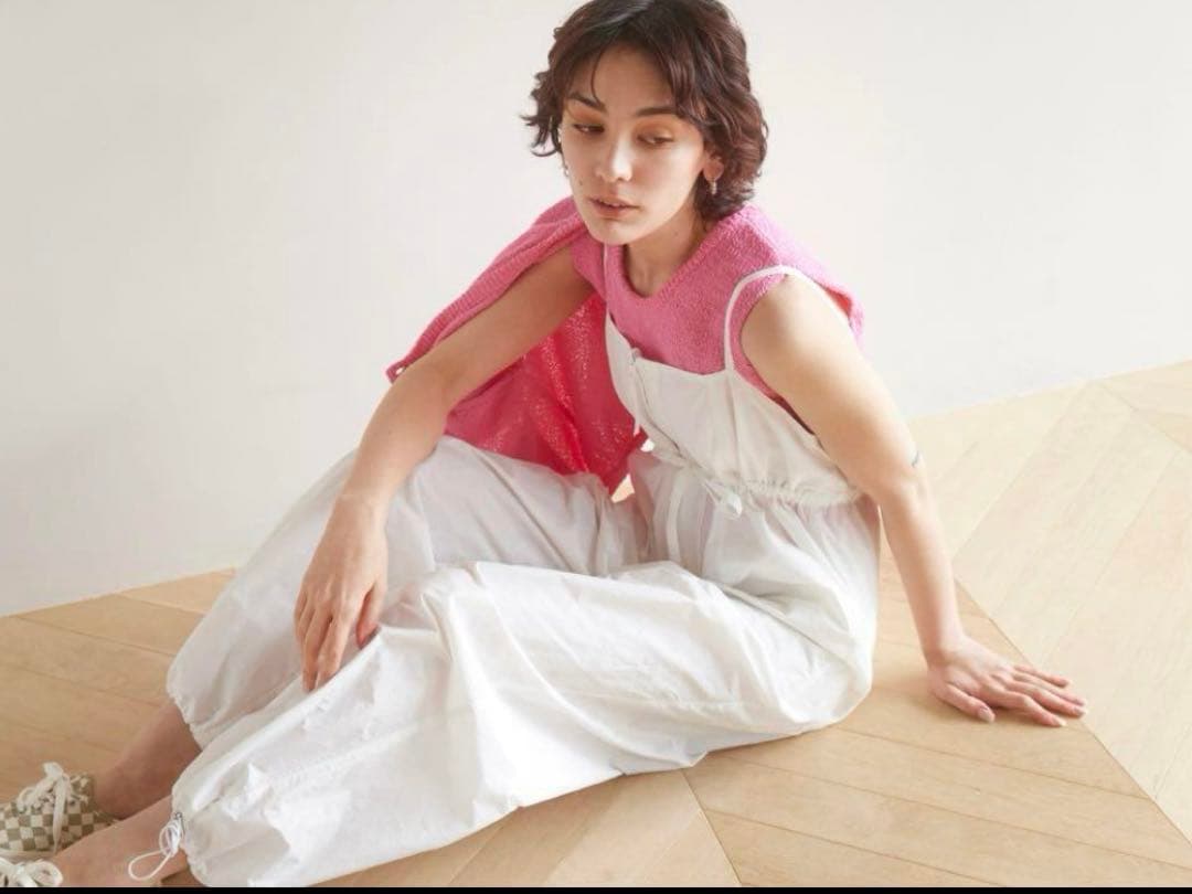 新品未使用　フロントジップワークサロペット シールームリン