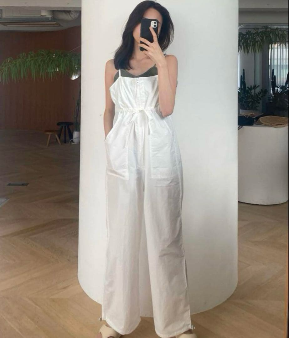 新品未使用　フロントジップワークサロペット シールームリン