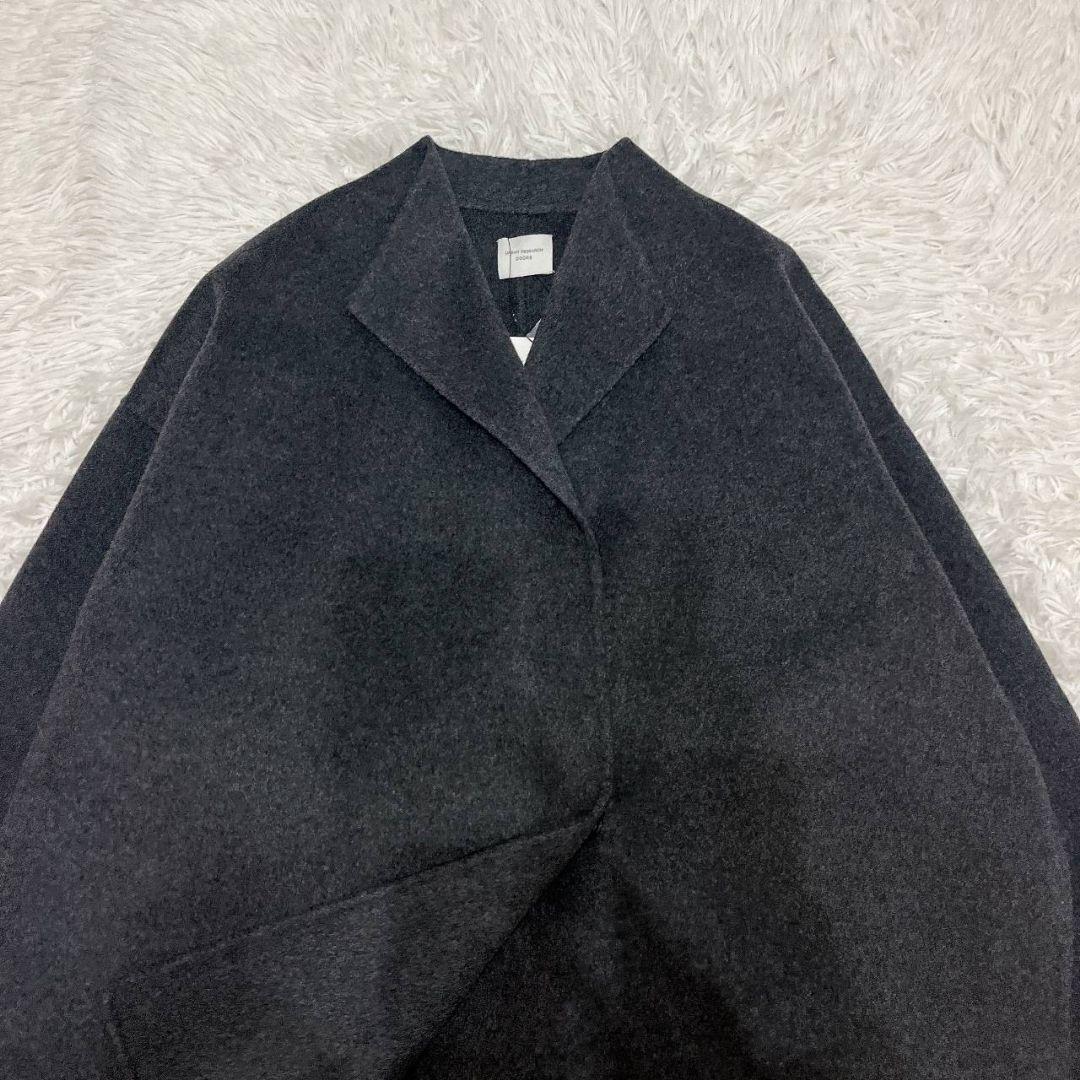 アーバンリサーチドアーズ　ウールリバーミドルガウンコート　チャコール
