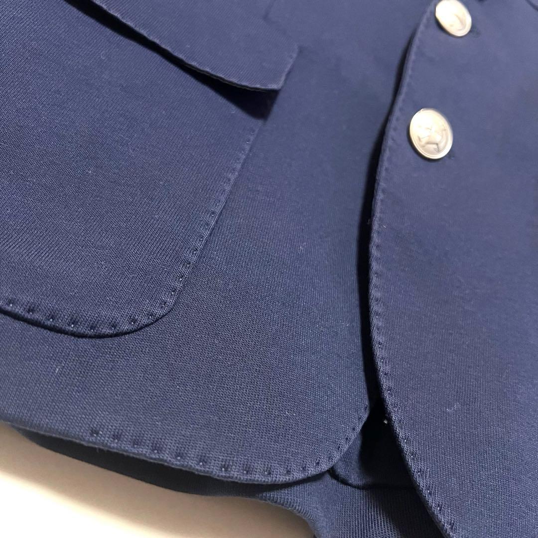 美品 ポロラルフローレン テーラードジャケット ワッペン 銀ボタン 紺ブレ