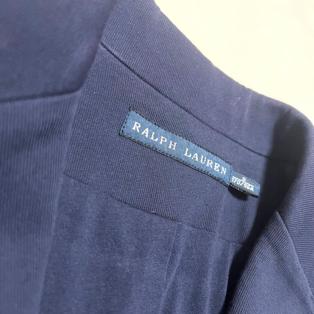 美品 ポロラルフローレン テーラードジャケット ワッペン 銀ボタン 紺ブレ