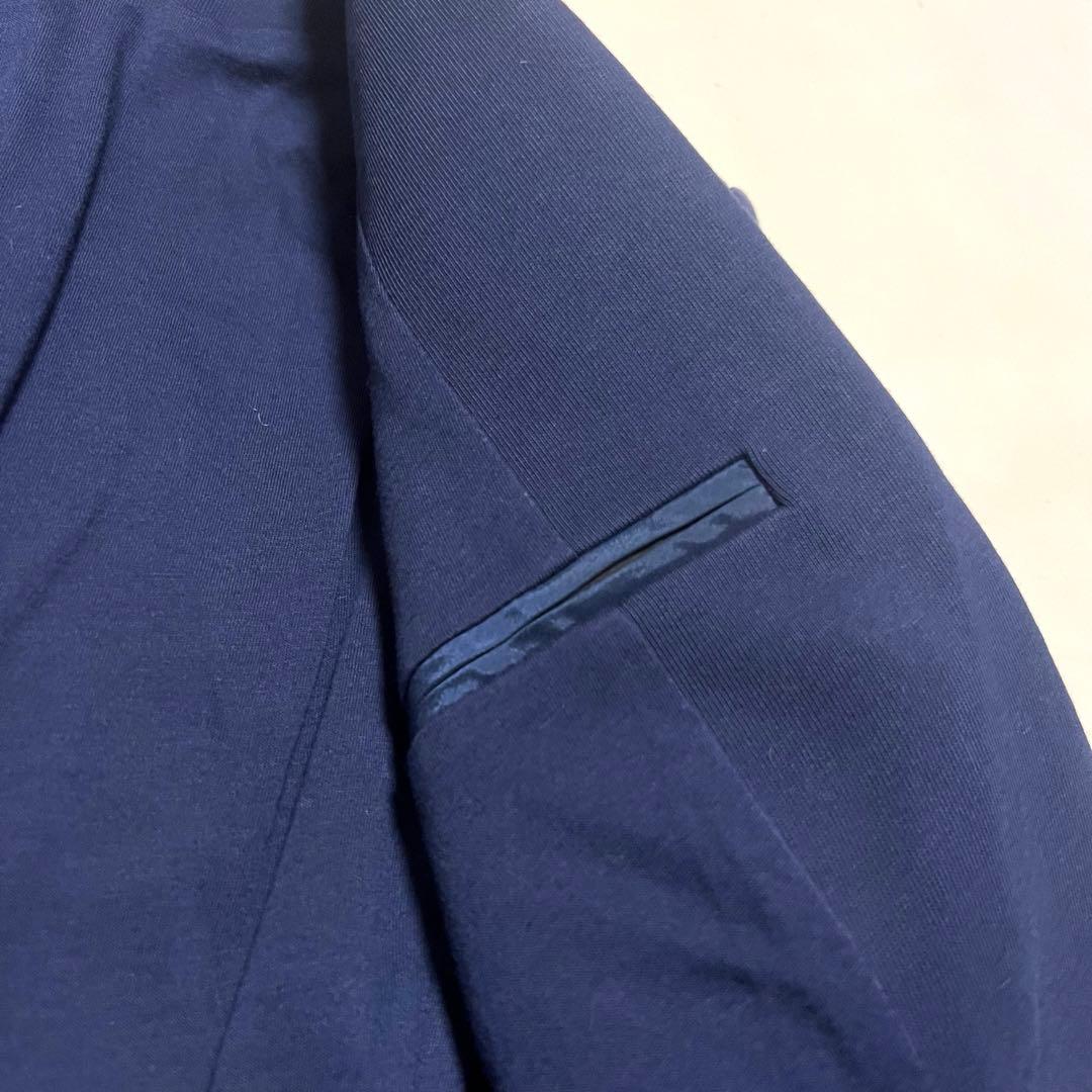 美品 ポロラルフローレン テーラードジャケット ワッペン 銀ボタン 紺ブレ