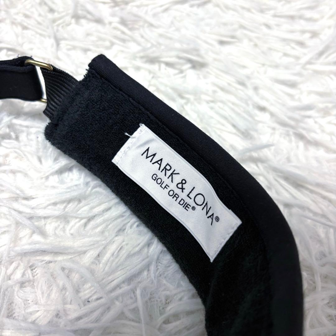 マークアンドロナ サンバイザー ゴルフマーカー付 調整可能 ブラック