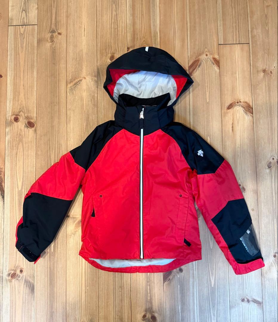 デサント DESCENTE スキーウェア上下 赤黒 130 キッズ ジュニア