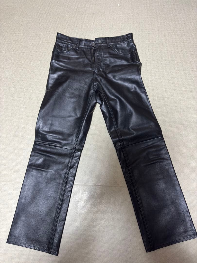 OLD Gap レザーパンツ　ブーツフィット W30 L30