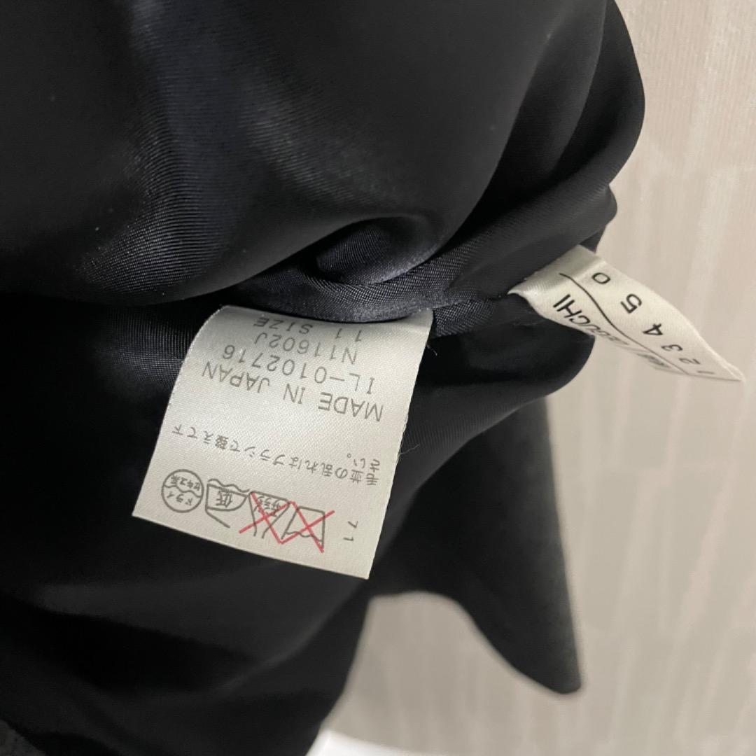 【カシミヤ100%】レリアン Leilian ステンカラーコート グレー 11