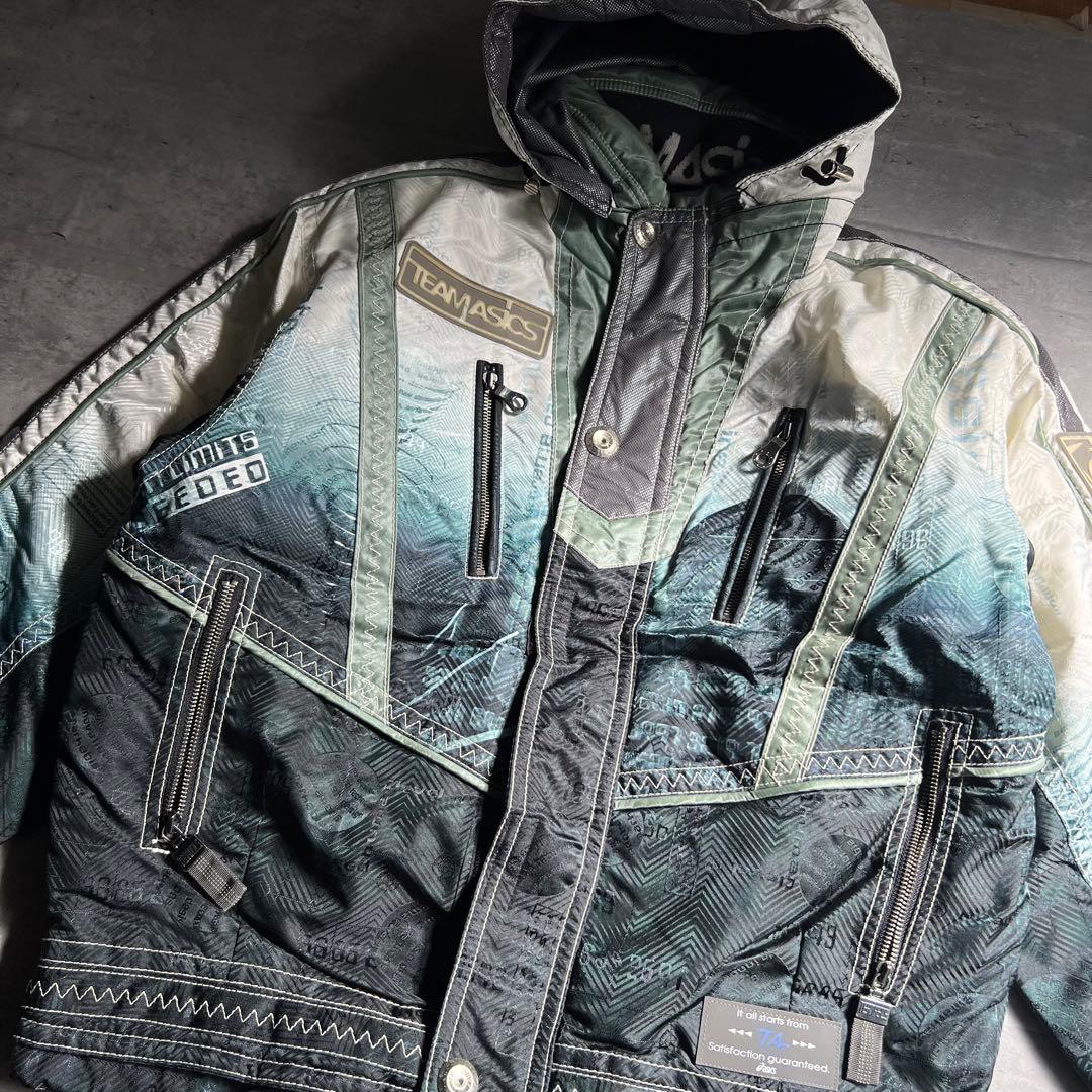 超激レア】Asics アシックス　グラフィック　スキーウェアセットアップ　日本製