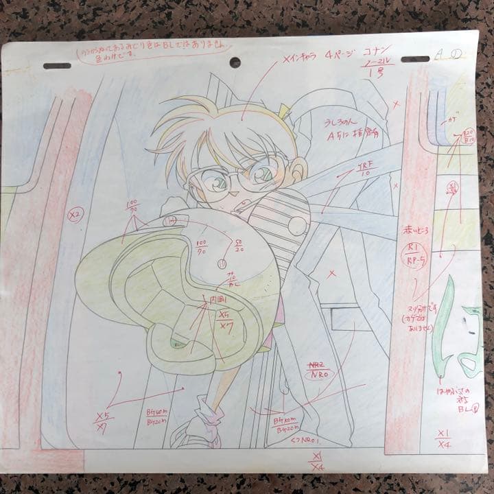 名探偵コナン(青山剛昌) セル画。海外の富裕層でも人気が出てきているようです。